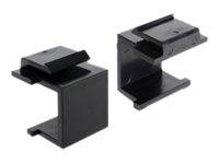 Delock - Modulareinsatzkappe - Schwarz (Packung