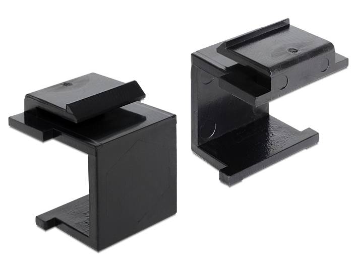 Delock - Modulareinsatzkappe - Schwarz (Packung