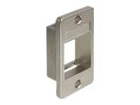 DeLOCK Keystone Mounting for enclosures - Montageklammer für Moduleinsatz (Packung mit 4)