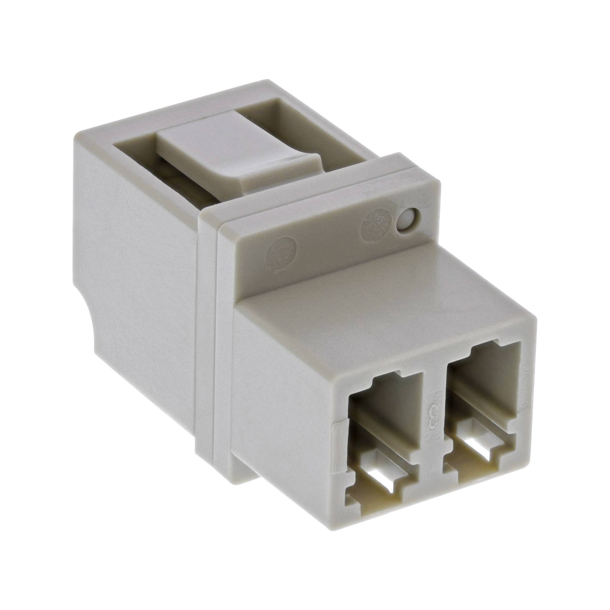 INLINE - LWL Kupplung - Duplex LC/LC - multimode - beige - Keramik-Hülse