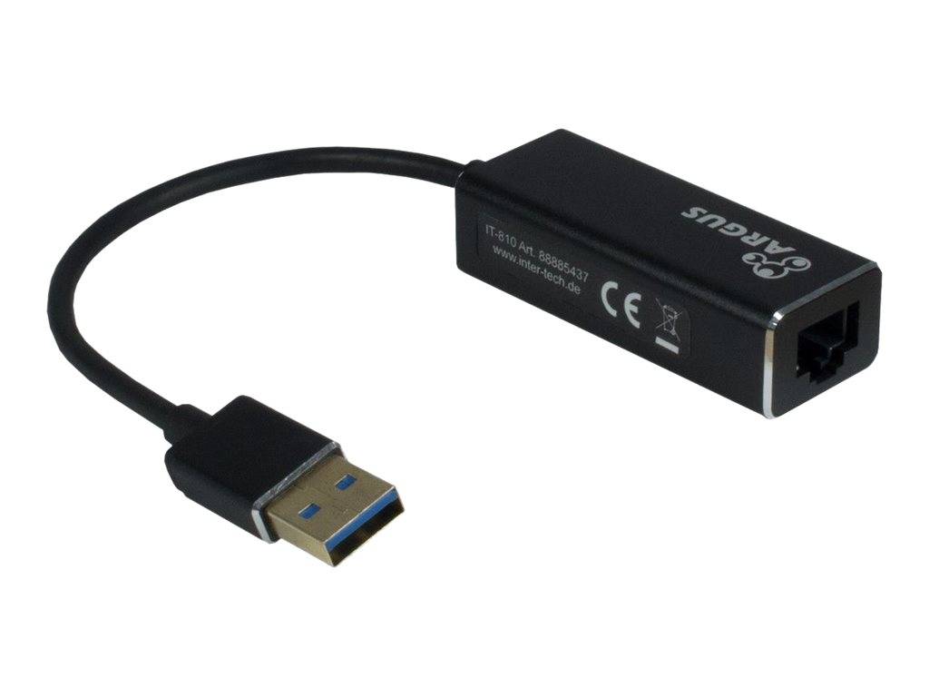INTER-TECH - Argus IT-810 - Netzwerkadapter - USB 3.0 - Gigabit Ethernet
