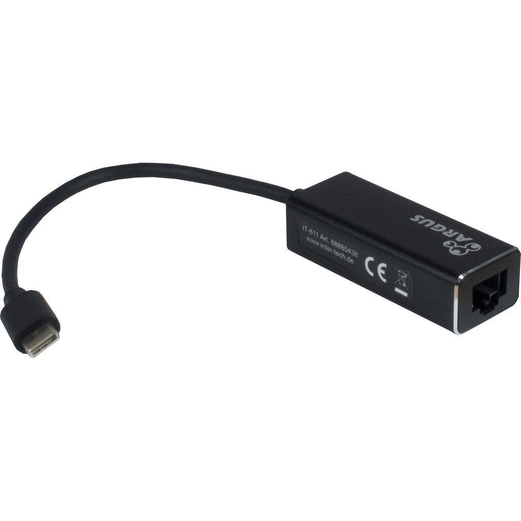 INTER-TECH - Argus IT-811 - Netzwerkadapter - USB-C - Gigabit Ethernet