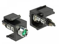 DeLOCK Keystone LED green 6 V - Modulare Eingabe