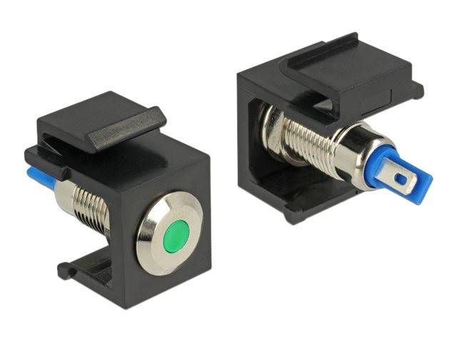 DeLOCK Keystone LED green 6 V flat - Modulare Eingabe