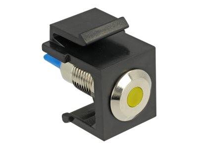 DeLOCK LED - Keystone Jack - Schwarz