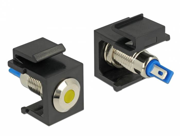 DeLOCK LED - Keystone Jack - Schwarz