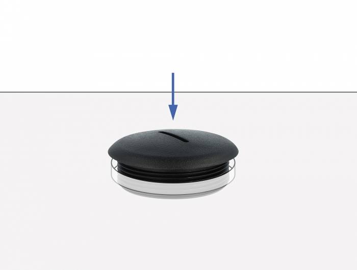 DeLOCK - Verschlussstopfen - Schwarz (Packung