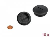 DeLOCK - Verschlussstopfen - Schwarz (Packung