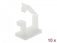 DeLOCK - Kabelhalter - weiß (Packung mit 10)