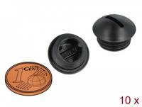 DeLOCK - Verschlussstopfen - Schwarz (Packung