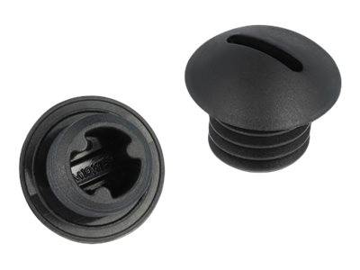 DeLOCK - Verschlussstopfen - Schwarz (Packung