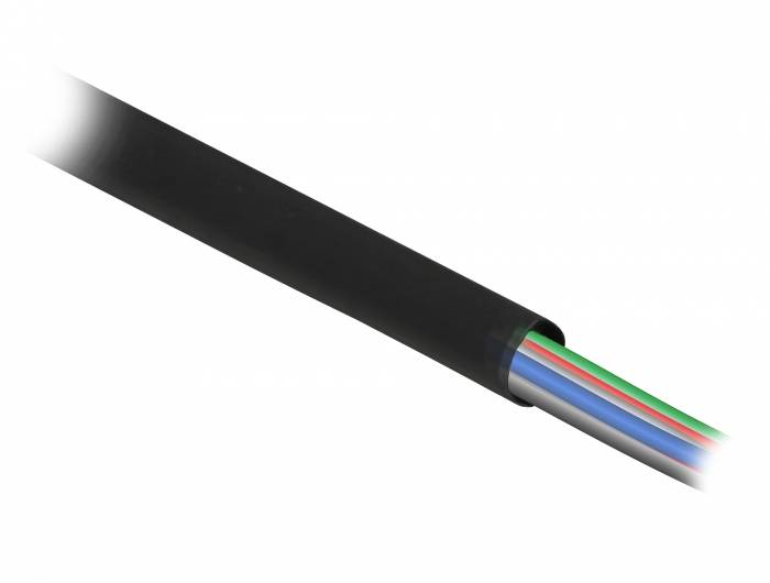 DeLOCK - Schrumpfschlauch - 1 m - Schwarz