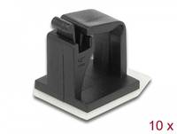DeLOCK - Kabelhalter - Schwarz (Packung mit 10)