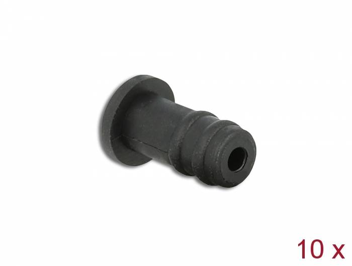 Delock - Staubschutzhaube für 3,5 mm Klinkenstecker - Schwarz (Packung mit 10)
