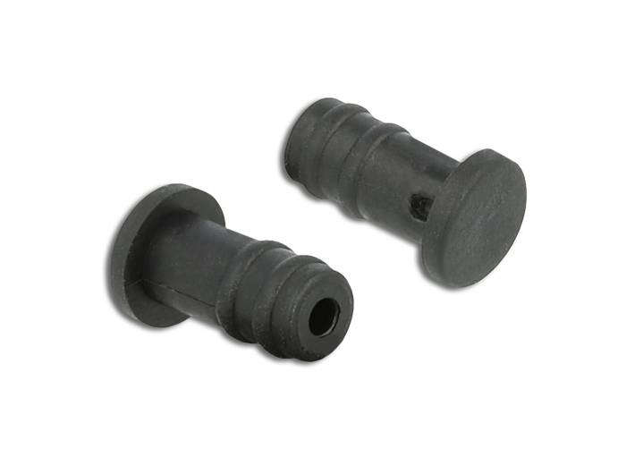 DeLOCK - Staubschutzhaube für 3,5 mm Klinkenstecker - Schwarz (Packung mit 10)