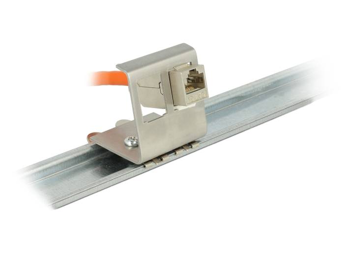DeLOCK - Modularer Einsatz für DIN-Schiene-Halterung