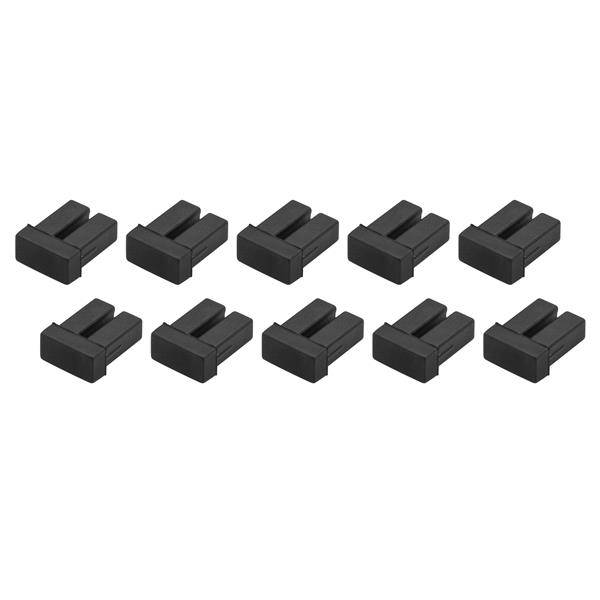 StarTech.com LC SFP Staubschutzkappen - 10 Stck. - LWL-Schutzkappen - SFP Kappe - Schutzumschlag - Schwarz (Packung mit