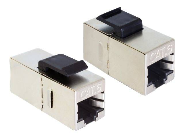 DeLOCK Keystone Module RJ45 jack > RJ45 jack Cat.5e compact - Modulare Eingabe - RJ-45 - Schwarz (Packung mit 25)