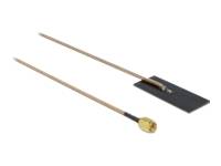 Delock WLAN 802.11 ac/ax/a/h/b/g/n Antenna SMA plug 0.5 - 1.2 dBi RG-178 1 m PCB