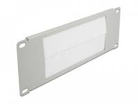 DeLOCK - Kabelführungspanel mit Bürste - Grau - 2U - 25.4 cm (10")