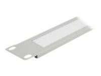 DeLOCK - Kabelführungspanel mit Bürste - Grau - 1U - 48.3 cm (19")