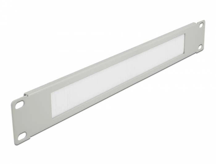 DeLOCK - Kabelführungspanel mit Bürste - Grau - 1U - 48.3 cm (19")