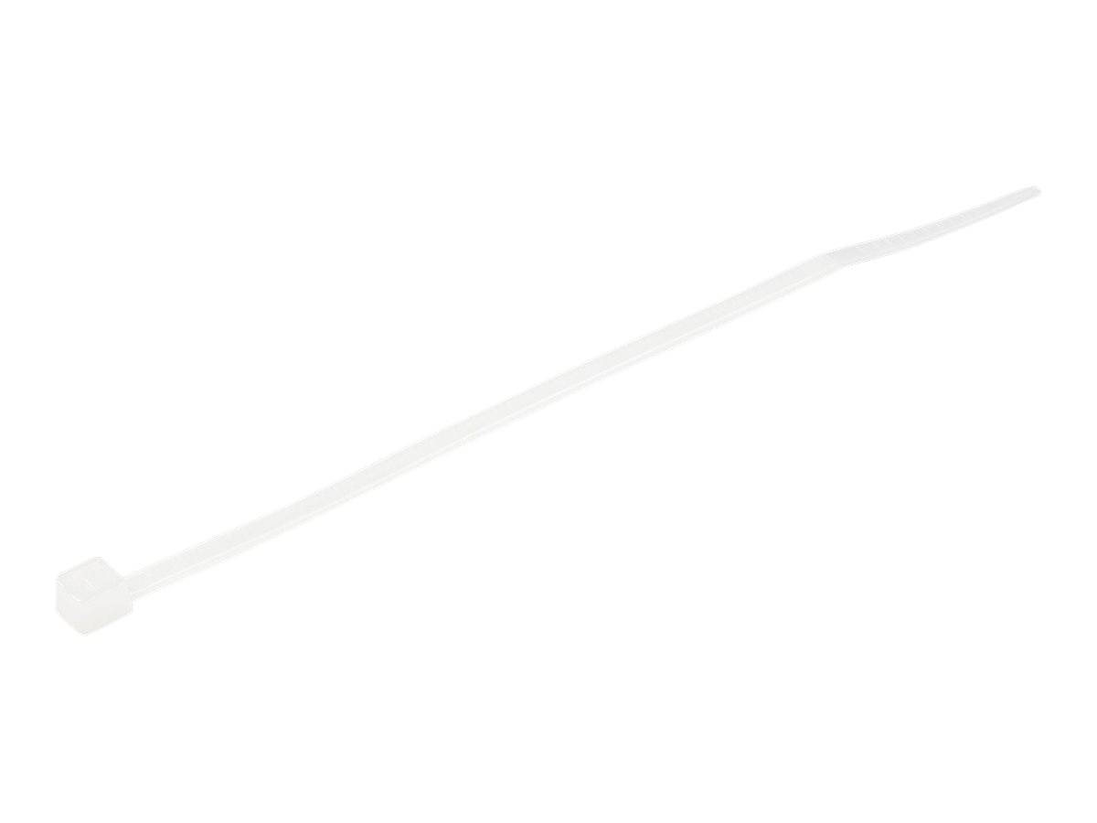 StarTech.com Kabelbinder 100x2 mm - Selbstsichernde Nylon-Kabelbinder mit Gebogener Spitze, Bündeldurchmesser bis zum 22