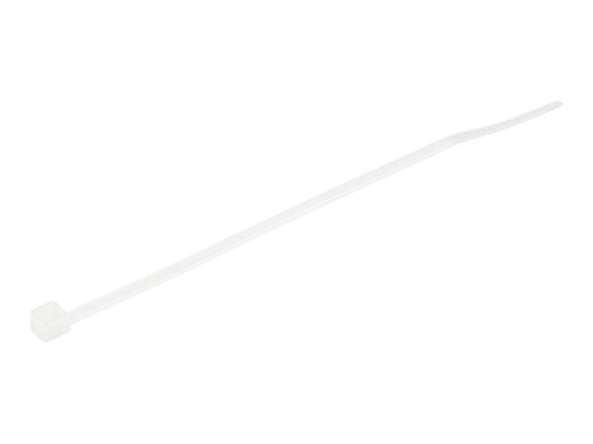 StarTech.com Kabelbinder 100x2 mm - Selbstsichernde Nylon-Kabelbinder mit Gebogener Spitze, Bündeldurchmesser bis zum 22