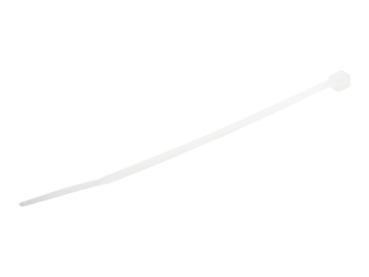 StarTech.com Kabelbinder 100x2 mm - Selbstsichernde Nylon-Kabelbinder mit Gebogener Spitze, Bündeldurchmesser bis zum 22
