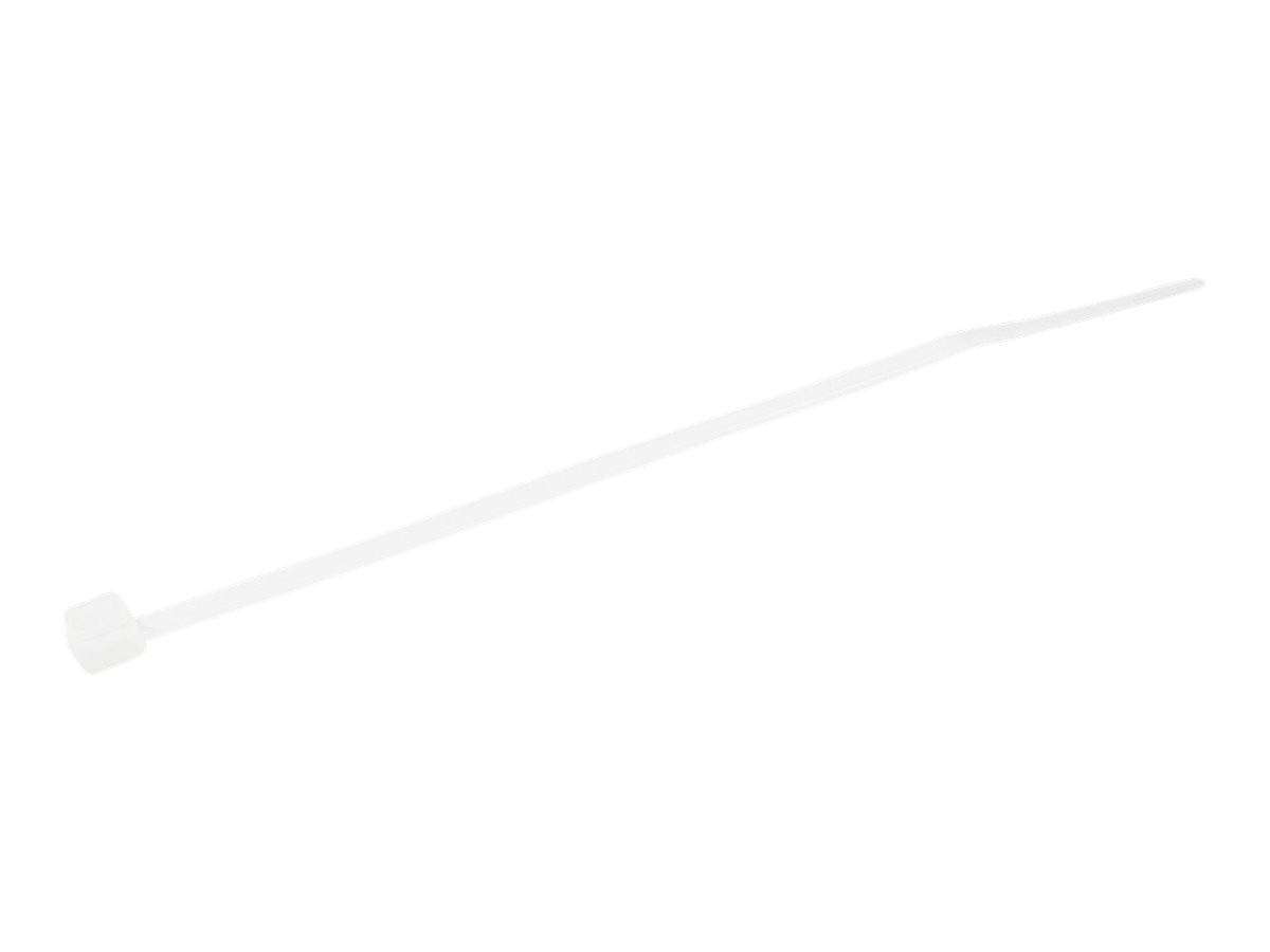 StarTech.com Kabelbinder 100x2 mm - Selbstsichernde Nylon-Kabelbinder mit Gebogener Spitze, Bündeldurchmesser bis zum 22