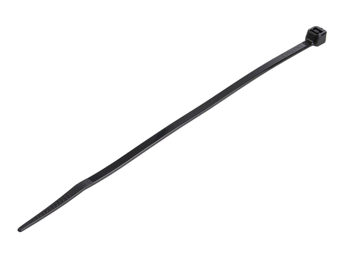StarTech.com 15cm(6"") Cable Ties, 3mm(1/8"") wide, 39mm(1-3/8"") Bundle Diameter, 18kg(40lb) Tensile Strength, Nylon
