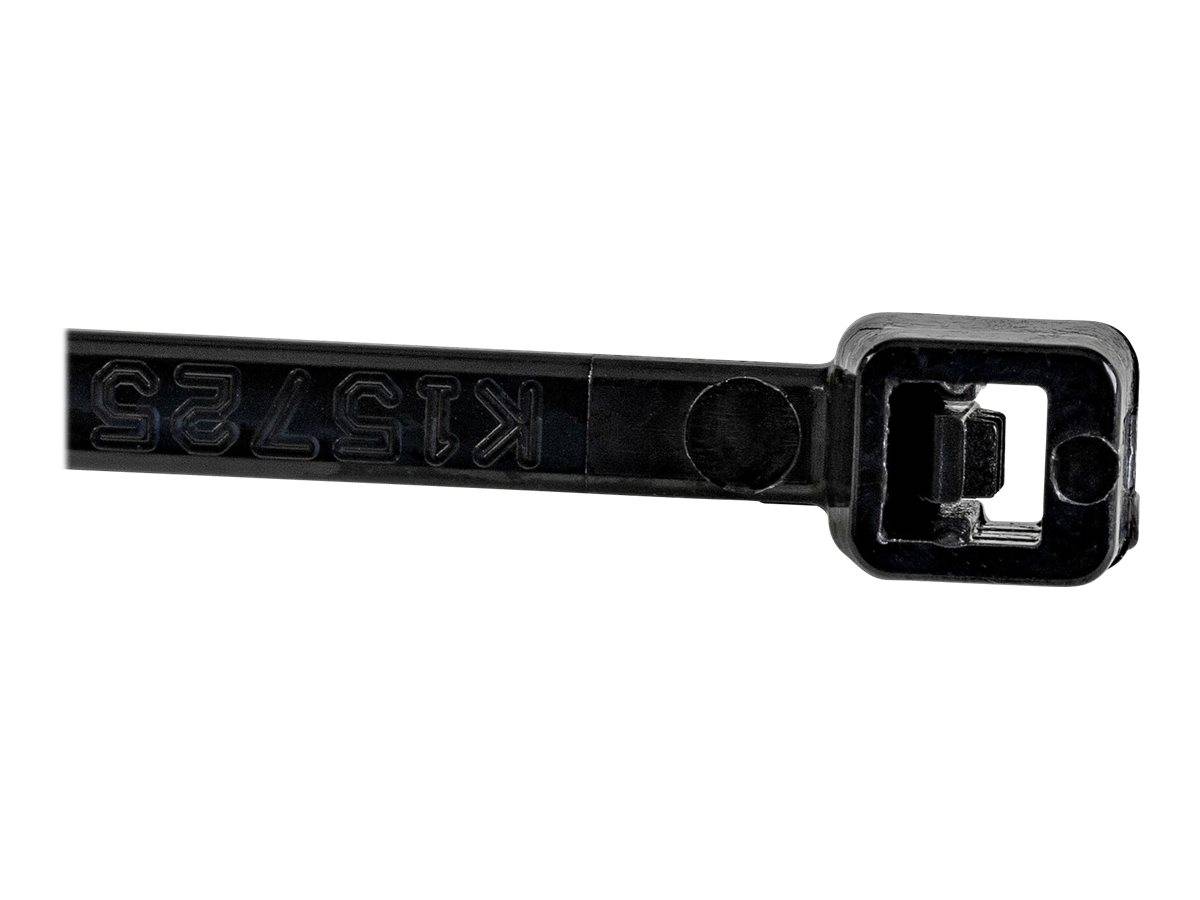 StarTech.com 15cm(6"") Cable Ties, 3mm(1/8"") wide, 39mm(1-3/8"") Bundle Diameter, 18kg(40lb) Tensile Strength, Nylon