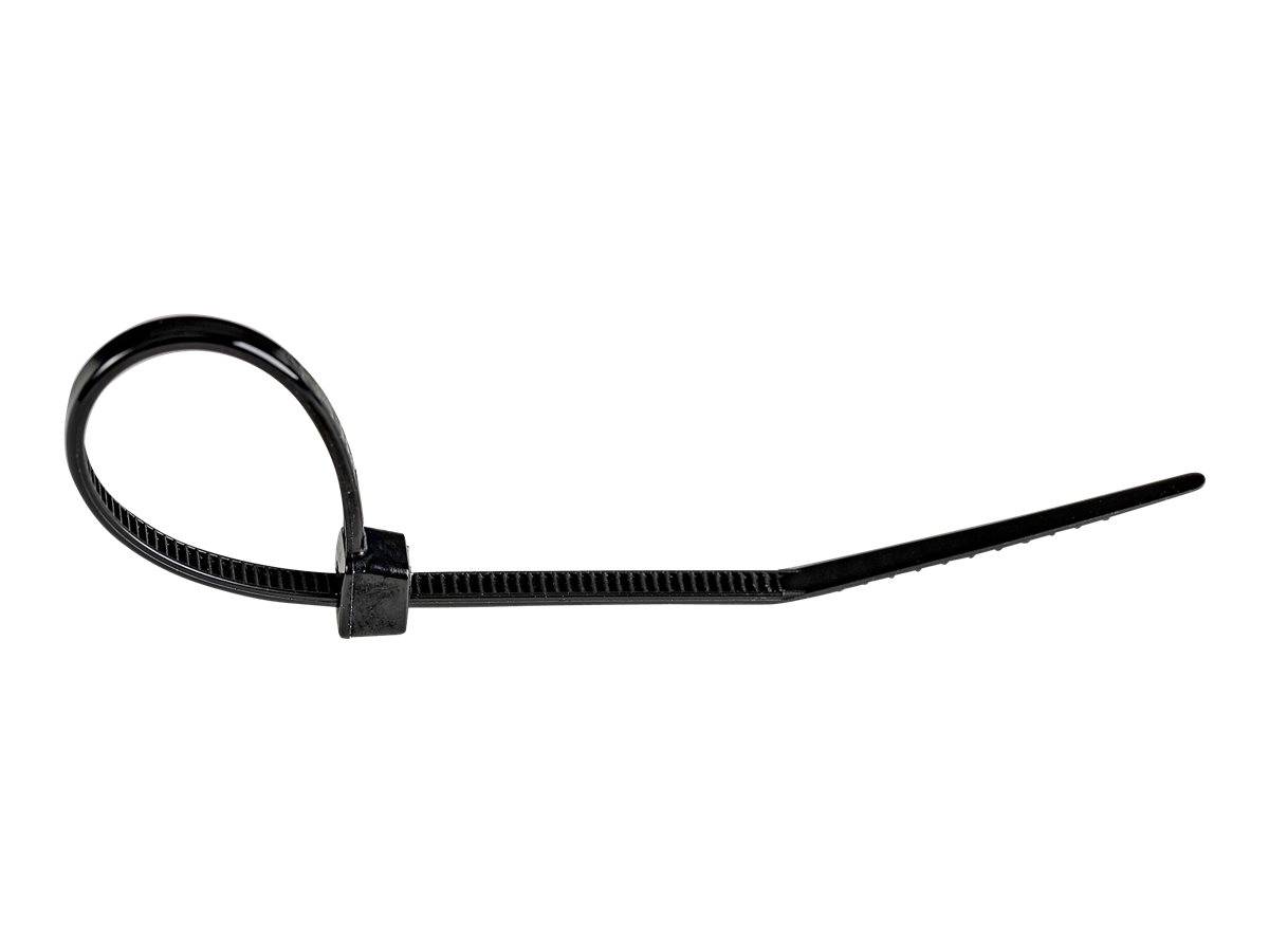 StarTech.com 15cm(6"") Cable Ties, 3mm(1/8"") wide, 39mm(1-3/8"") Bundle Diameter, 18kg(40lb) Tensile Strength, Nylon