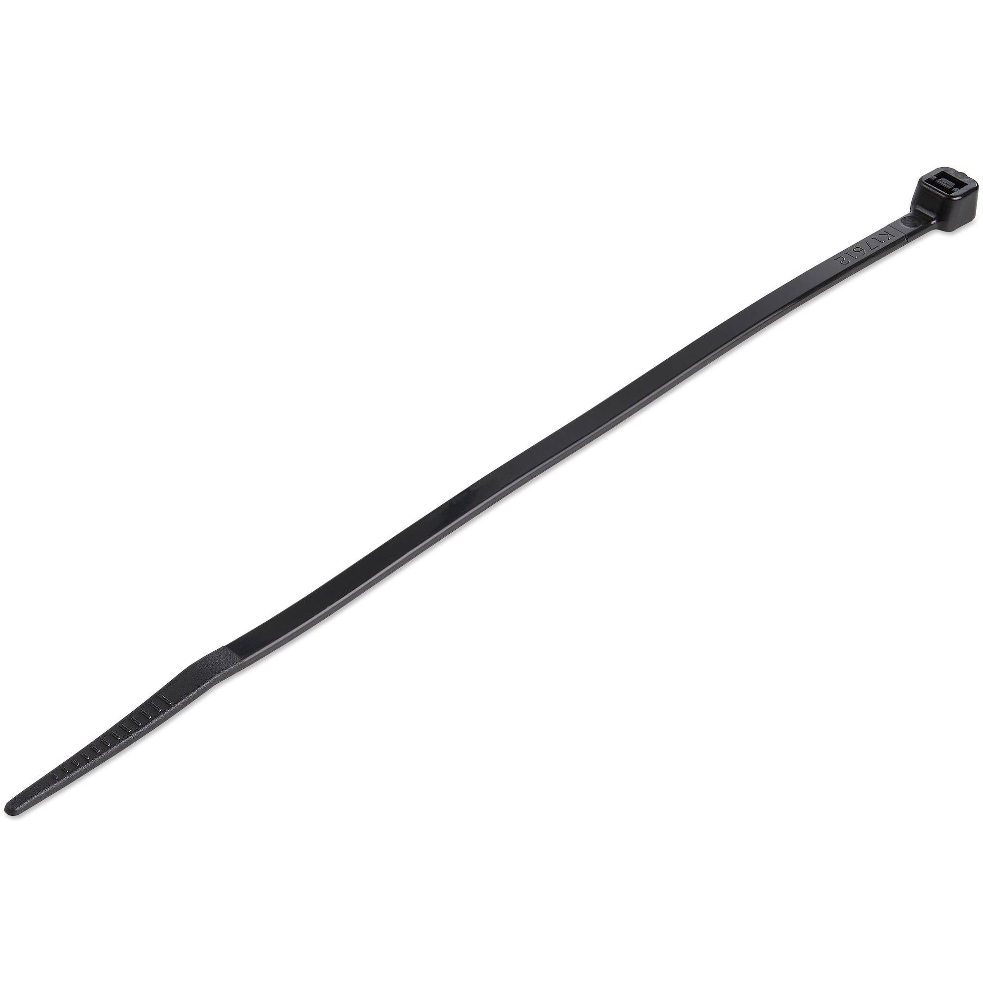StarTech.com 15cm(6"") Cable Ties, 3mm(1/8"") wide, 39mm(1-3/8"") Bundle Diameter, 18kg(40lb) Tensile Strength, Nylon