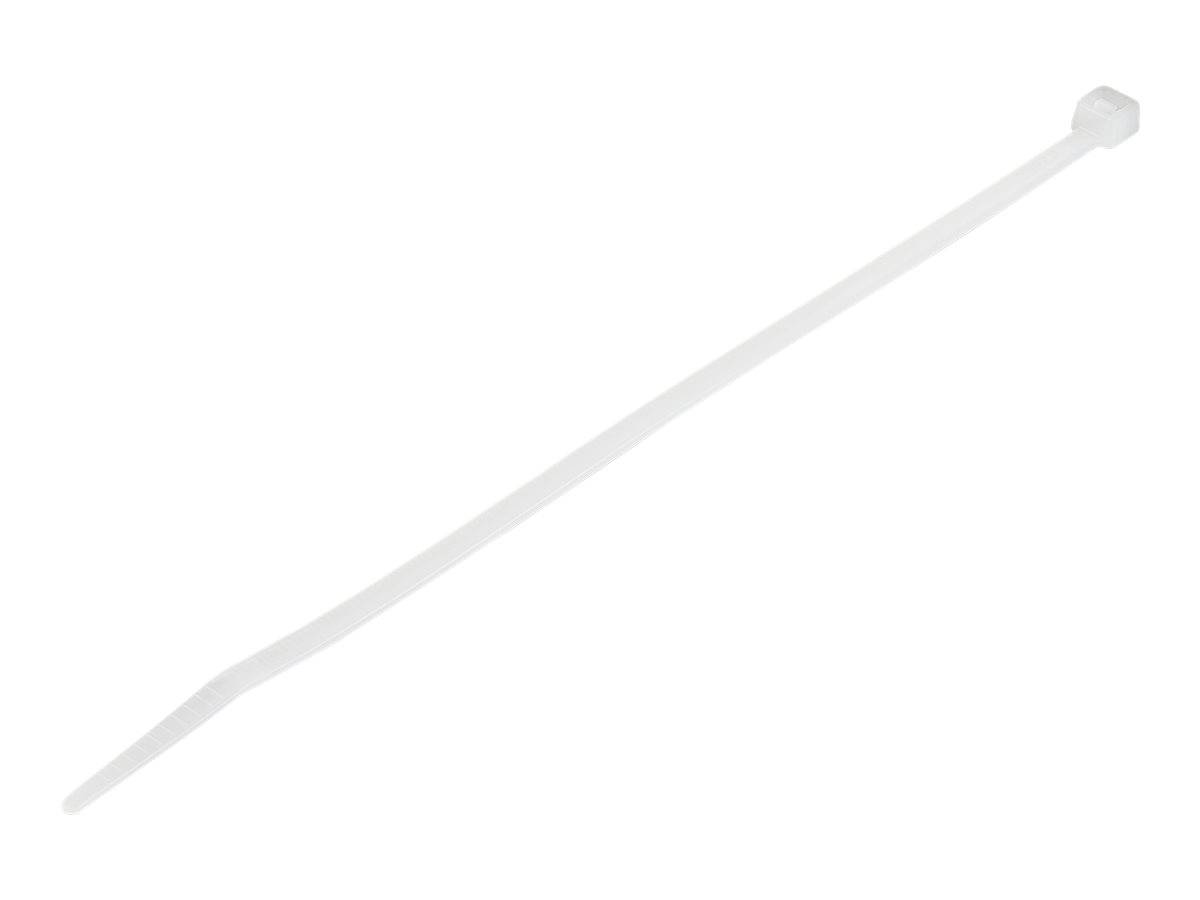 StarTech.com 20cm(8"") Cable Ties, 4mm(1/8"") wide, 55mm(2-1/8"") Bundle Diameter, 22kg(50lb) Tensile Strength, Nylon Self
