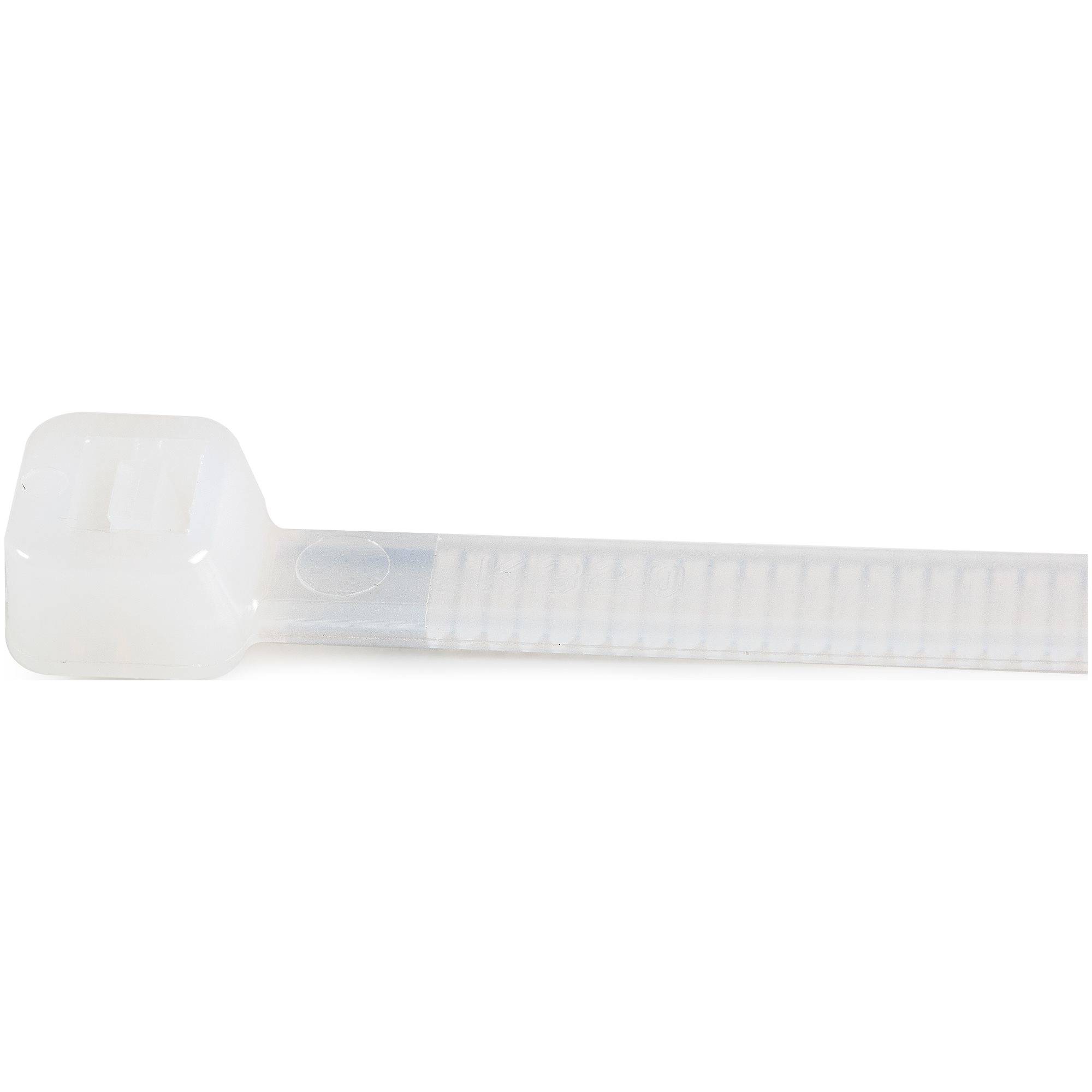 StarTech.com 10""(25cm) Cable Ties, 1/8""(4mm) wide, 2-5/8""(68mm) Bundle Diameter, 50lb(22kg) Tensile Strength, Nylon
