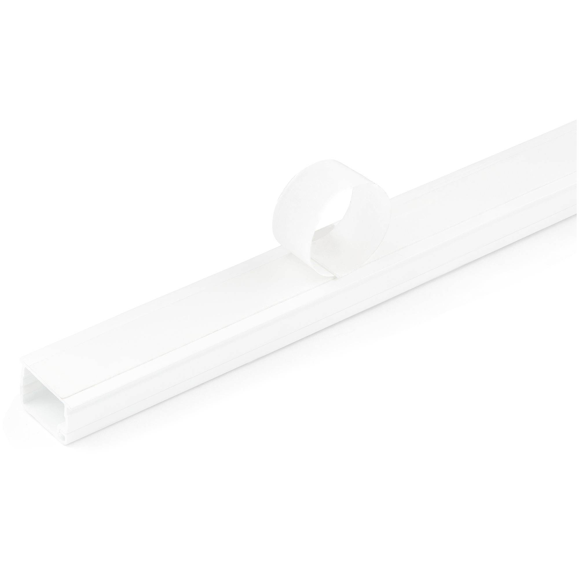 StarTech.com Solide Kabelführung mit Klebeband und Abdeckung, 19 x 13 mm und 1,8m Länge, PVC Netzwerk-/Stromkabel Kanalsystem, UL geprüft (CBMOWD20