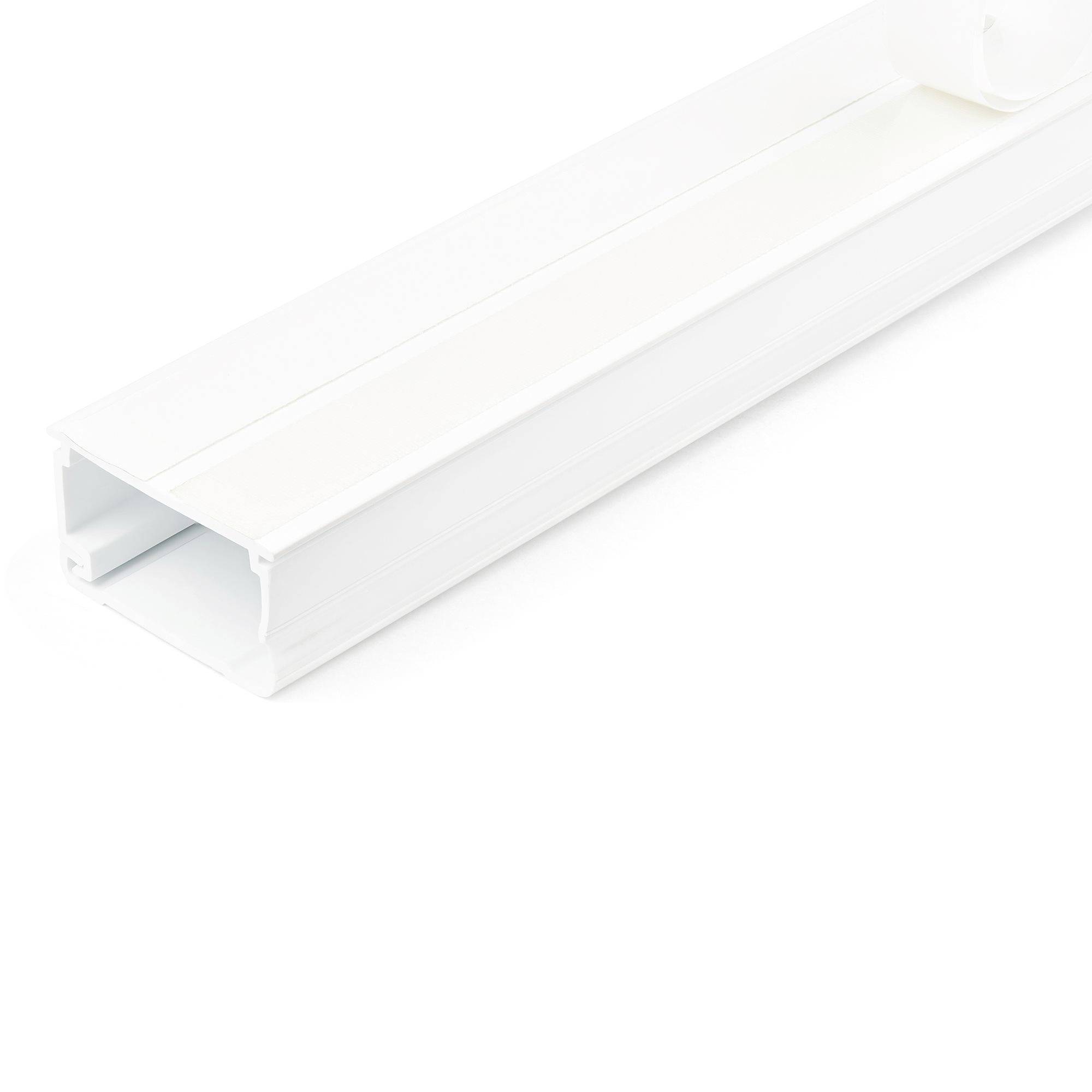 StarTech.com Solid Cable Management Raceway with Adhesive Tape & Cover, 1-3/4"(45mm)W x 1-1/8"(27mm)H, 6ft(1.8m) length, PVC Network/Power Cord