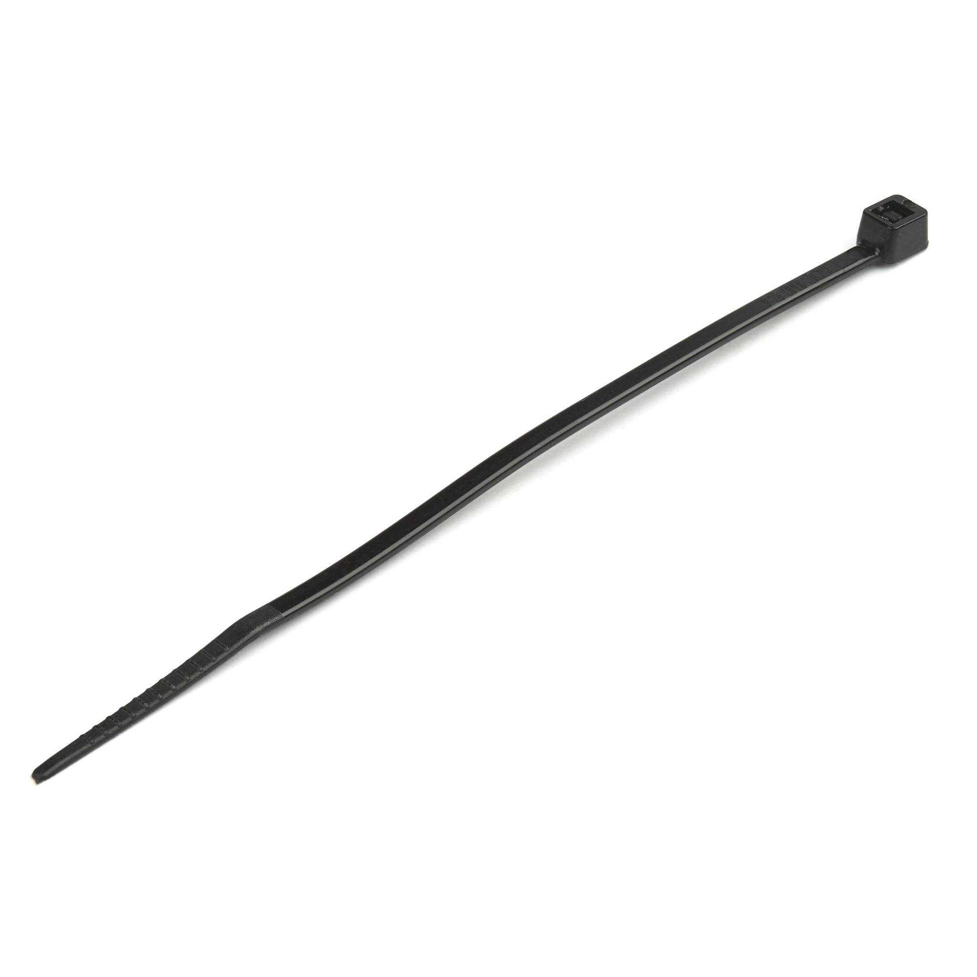 StarTech.com Kabelbinder 100x2 mm - Selbstsichernde Nylon-Kabelbinder mit Gebogener Spitze, Bündeldurchmesser bis zum 22