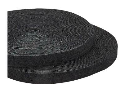 StarTech.com Klettverschluss 30m Rolle - Schwarz