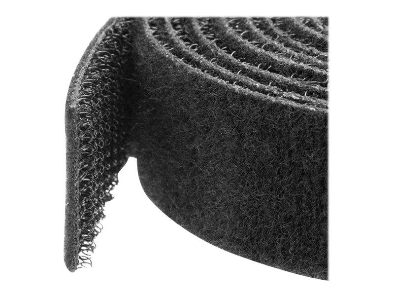 StarTech.com Klettverschluss 30m Rolle - Schwarz