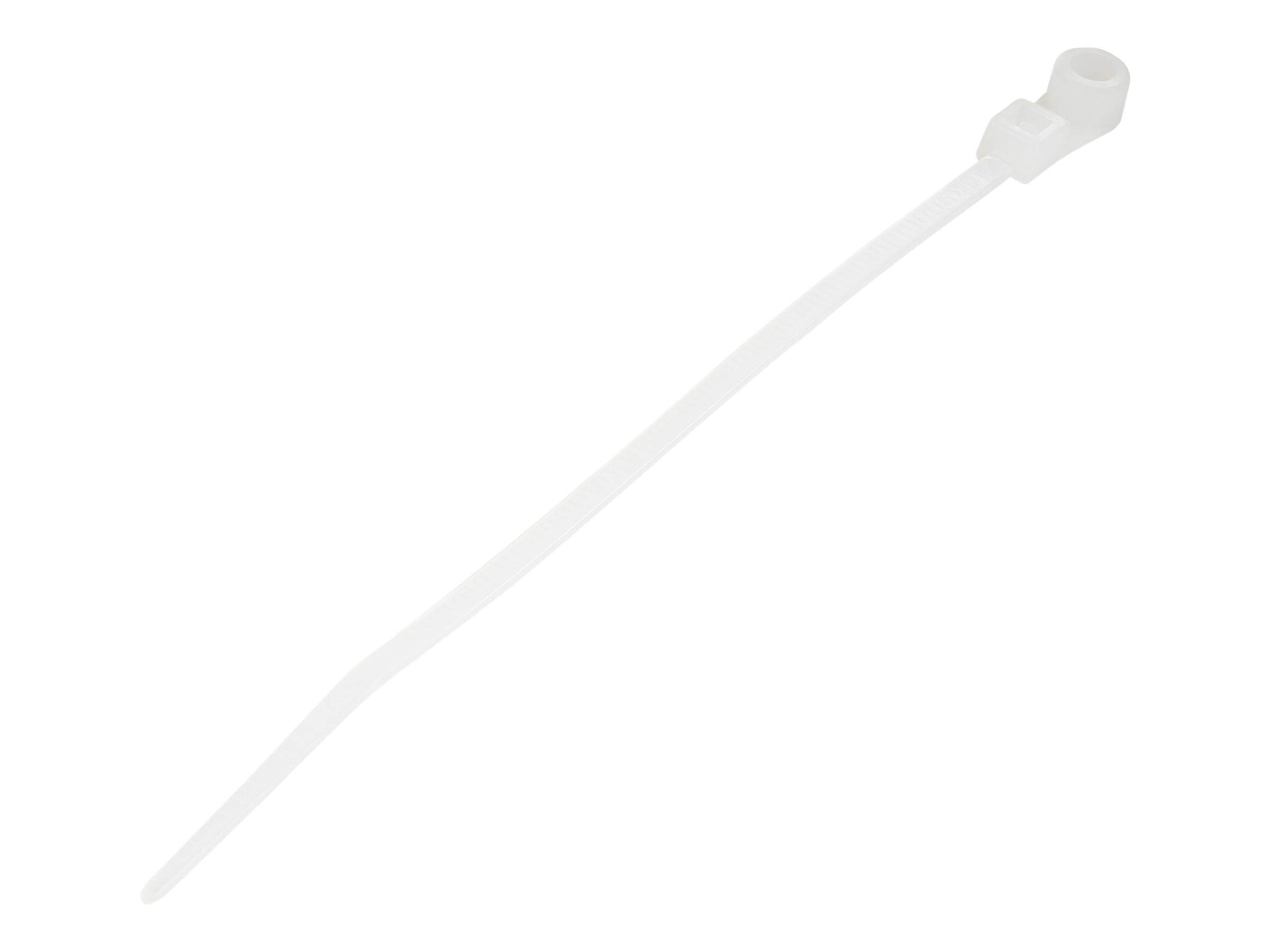 StarTech.com 10cm(4"") Cable Ties with Mounting Hole, 2mm(1/16"") wide, 24mm(7/8"") Bundle Dia. 8kg(18lb) Tensile
