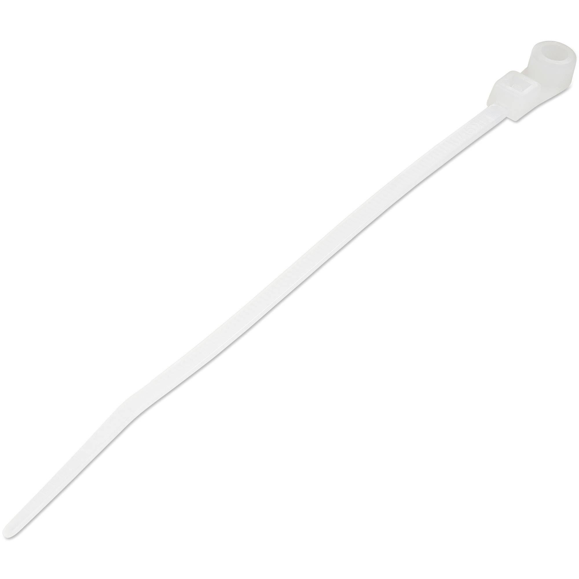 StarTech.com 10cm(4"") Cable Ties with Mounting Hole, 2mm(1/16"") wide, 24mm(7/8"") Bundle Dia. 8kg(18lb) Tensile