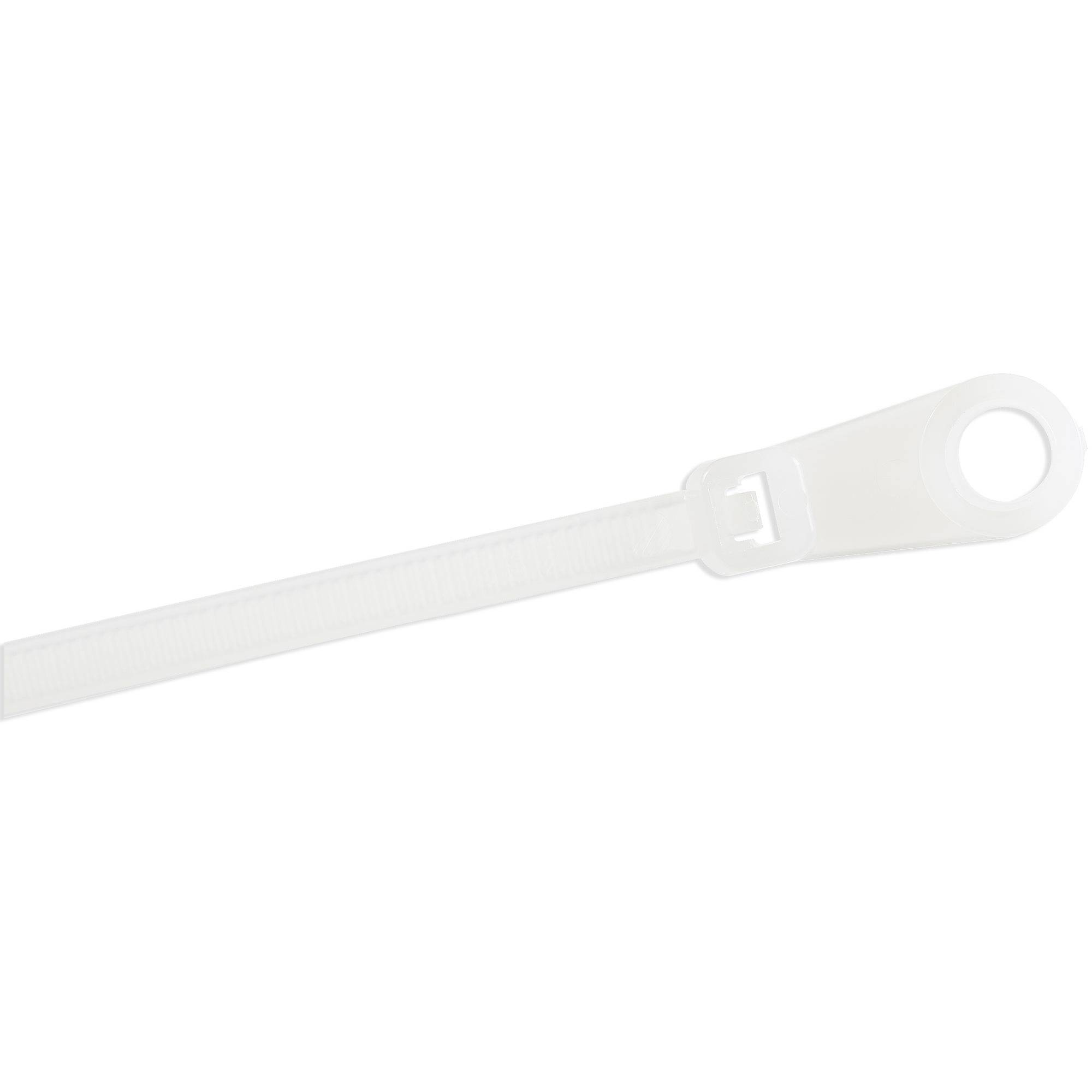 StarTech.com 10cm(4"") Cable Ties with Mounting Hole, 2mm(1/16"") wide, 24mm(7/8"") Bundle Dia. 8kg(18lb) Tensile