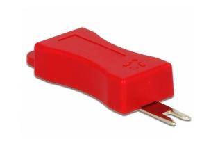 DeLOCK - Ausbauwerkzeug für LAN-Port-Blocker - Rot (Packung mit 4)