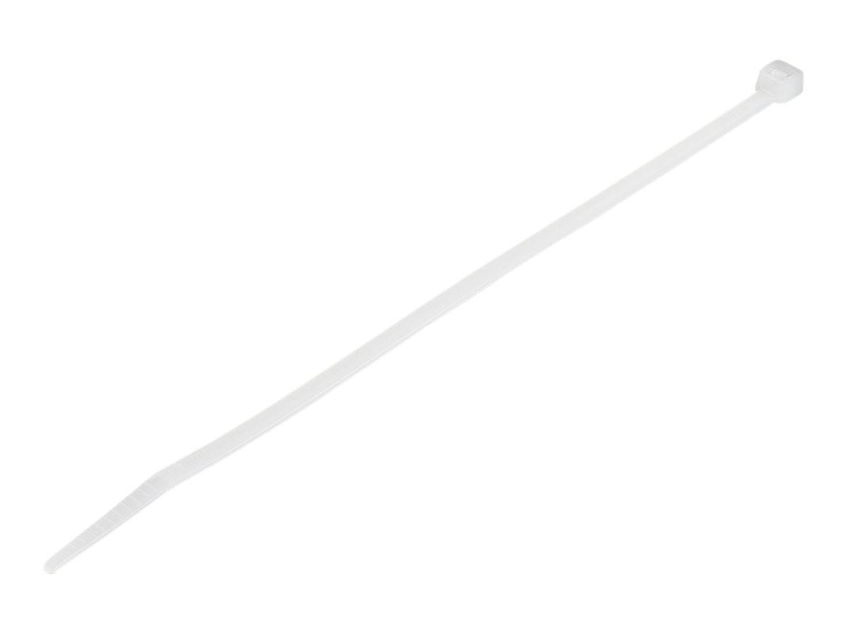 StarTech.com 20cm(8"") Cable Ties, 4mm(1/8"") wide, 55mm(2-1/8"") Bundle Diameter, 22kg(50lb) Tensile Strength, Nylon
