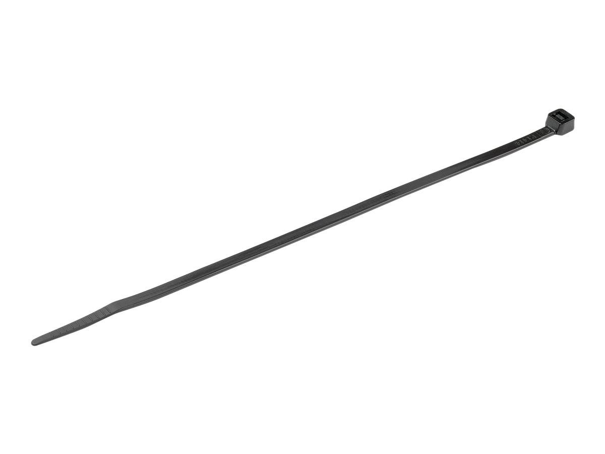 StarTech.com 8""(20cm) Cable Ties, 2-1/8""(55mm) Dia, 50lb(22kg) Tensile Strength, Nylon Self Locking Zip Ties, UL Listed,