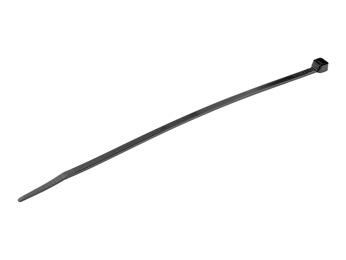 StarTech.com 20cm(8"") Cable Ties, 4mm(1/8"") wide, 55mm(2-1/8"") Bundle Diameter, 22kg(50lb) Tensile Strength, Nylon