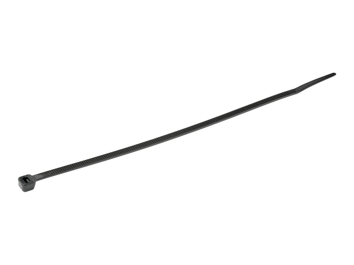 StarTech.com 20cm(8"") Cable Ties, 4mm(1/8"") wide, 55mm(2-1/8"") Bundle Diameter, 22kg(50lb) Tensile Strength, Nylon