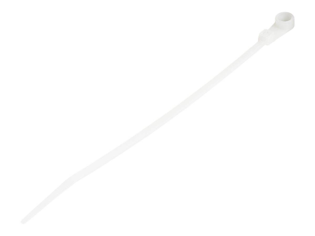 StarTech.com 15cm(6"") Cable Ties with Mounting Hole, 3mm(1/8"") wide, 40mm(1-1/2"") Bundle Dia. 18kg(40lb) Tensile